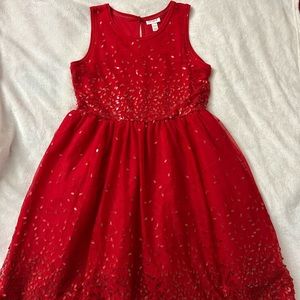 Big girl sequin tulle sleeveless dress. Size XL 14-16